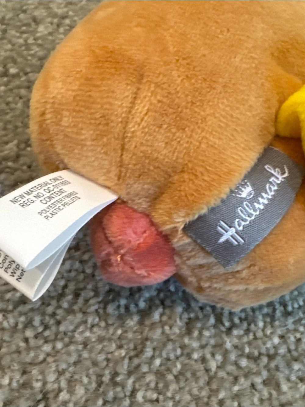 Hallmark Mini Hot Dog Plush 6” EUC!